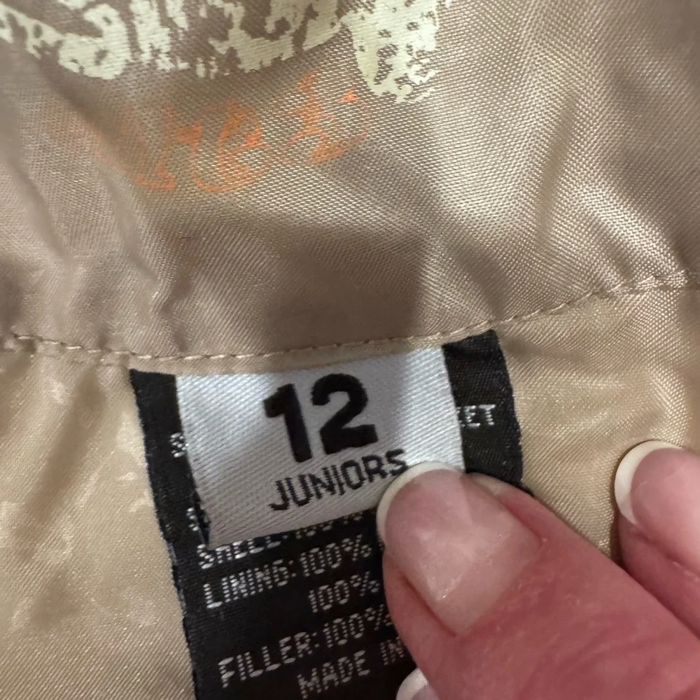 Obermeyer Kids Vibrant Orange and Cream Puffer Jacket